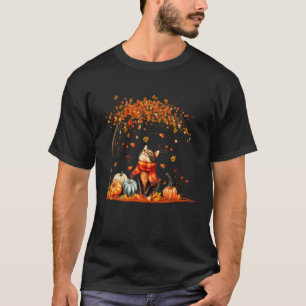 Süßes Katzenblatt Herbst Herbst-Shirt für Katzenli T-Shirt