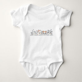 Süßes Katzenfreunde-Babysakko Baby Strampler