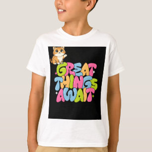 Süßes Katzenliebhaber Design T-Shirt