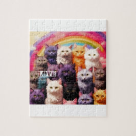 Süßes Katzenpuzzle für Katzenliebhaber Puzzle
