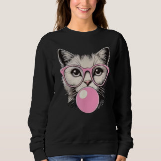 Süßes Katzenshirt für Frauen, lustige Katzenliebha Sweatshirt