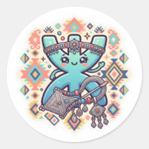 Süßes Kawaii Amazigh Yaz Symbol Berber Aufkleber