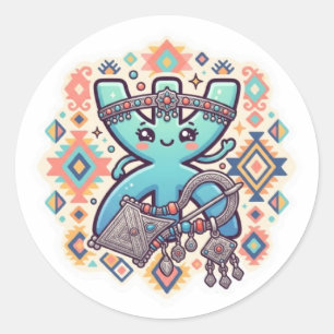 Süßes Kawaii Amazigh Yaz Symbol Berber Aufkleber