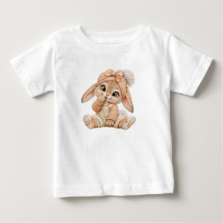 Süßes Kawaii Chibi-Hasen-Baby-T-Shirt Baby T-shirt