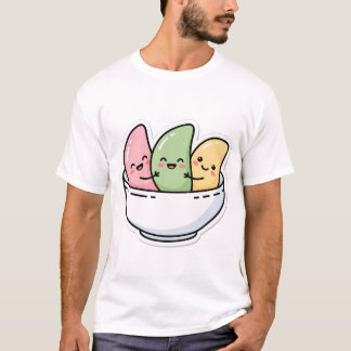 Süßes Kawaii Chuseok Koreanisches Songpyeon T-Shir T-Shirt