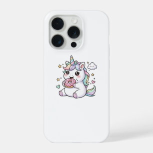 Süßes Kawaii-Einhorn-Donut-Handygehäuse  iPhone 15 Pro Hülle