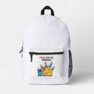 Süßes Kawaii Erster Schultag! Cartoon-Rucksack  Bedruckter Rucksack
