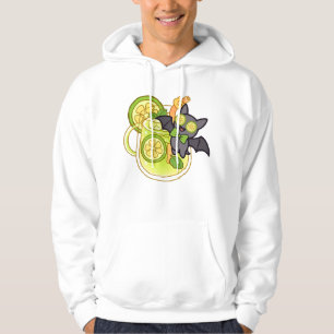 Süßes Kawaii-Fledermaus mit Limonaden-Cocktail Hoodie