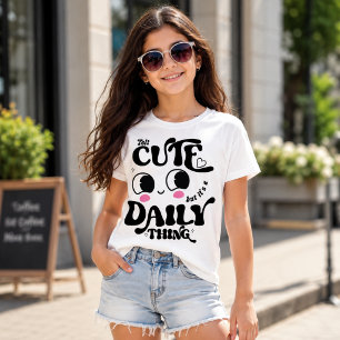 Süßes Kawaii Grafik-T-Shirt für Mädchen T-Shirt