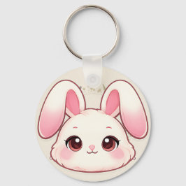 Süßes Kawaii-Hasen-Gesicht-Schlüsselanhänger Schlüsselanhänger
