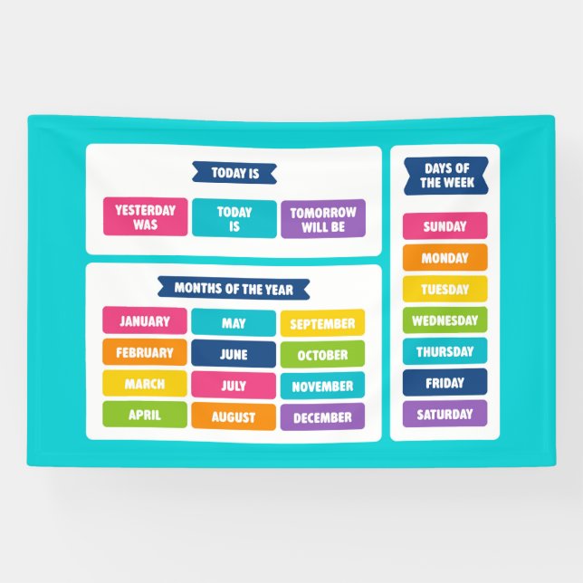 Süßes Kawaii-Kalender-Set Banner (Horizontal)