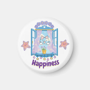 Süßes Kawaii-Kätzchen-Design Magnet