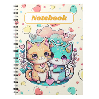 Süßes Kawaii-Katzen-Notizbuch Notizblock