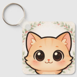 Süßes Kawaii-Katzengesicht-Schlüsselanhänger Schlüsselanhänger