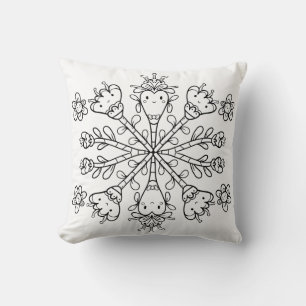 Süßes Kawaii-Mandala Kissen