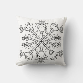 Süßes Kawaii-Mandala Kissen