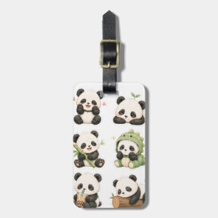 Süßes Kawaii-Panda-Bärchen-Muster-Gepäckanhänger Gepäckanhänger