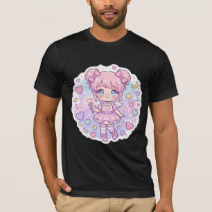 Süßes Kawaii Pastell Chibi Anime Ästhetik T-Shirt 