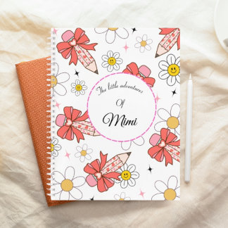 Süßes Kawaii personalisiertes Kinder-Name-Notizbuc Notizbuch