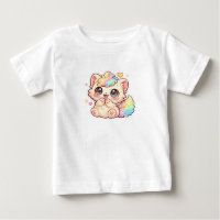 Süßes Kawaii-Regenbogen-Kätzchen-Pastell-Fluffiges