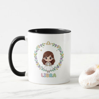 Süßes Kawaii Sternzeichen Waage Tasse