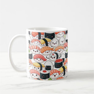Süßes Kawaii-Sushi-Muster-Kaffeetasse Lustiger F Kaffeetasse