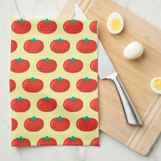 Süßes Kawaii-Tomatenmuster Geschirrtuch