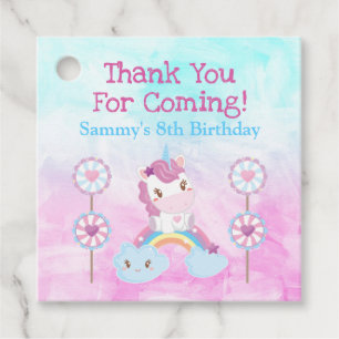 Süßes Kawaii Träumerisches Einhorn Regenbogen Wolk Geschenkanhänger