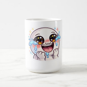 Süßes Kawaii Weinen Lachen vor Freude Glückliche T Kaffeetasse