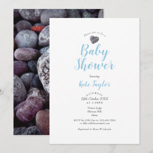 Süßes Kieselherz-Baby-Shower / Sprinkle Einladung