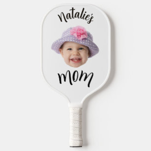  Süßes Kinderbaby-Gesicht Foto Kind Name Mama  Pickleball Schläger