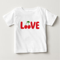 Süßes Kirschen-LIEBE Kinder T-Shirt