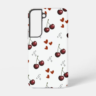 "Süßes Kirschen-Muster Samsung Galaxy S22 Case" Hülle