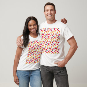 Süßes Kirschmuster Ästhetik   Rote Kirsche Nahtlos T-Shirt