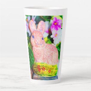 Süßes Kitschhasen-Kaninchen Milchtasse