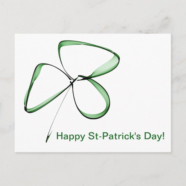 Süßes Kleeblatt Postkarte (Vorderseite)