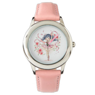 Süßes kleines Ballerina-Mädchen Armbanduhr