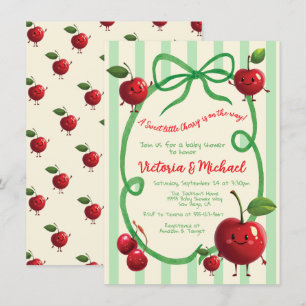 Süßes kleines Cherry Baby Dusche Einladung