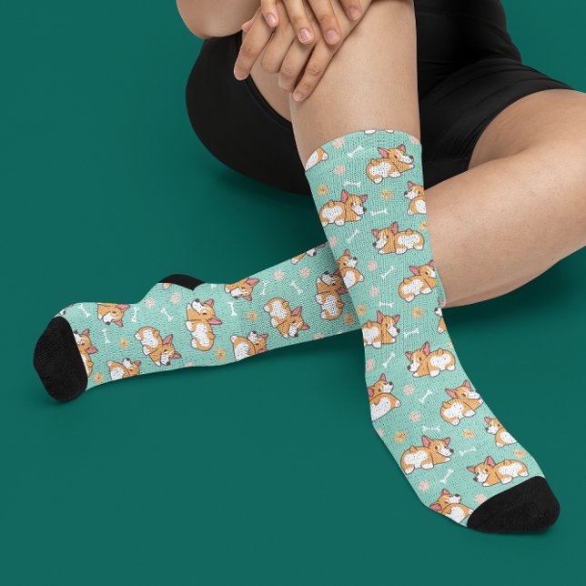 Süßes Kleines Corgis Muster Socken (Von Creator hochgeladen)