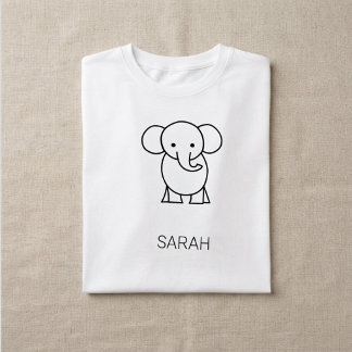 Süßes kleines Elefantenkinder-T-Shirt T-Shirt