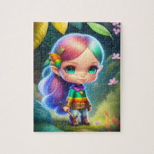 Süßes kleines Elf-Mädchen Puzzle