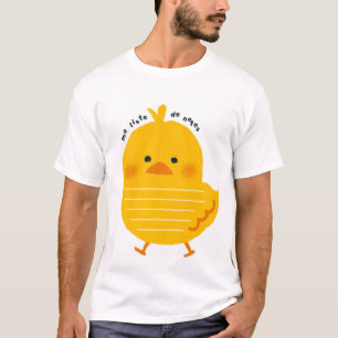 Süßes kleines Huhn Cartoon Herren T-Shirt