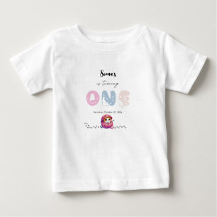 Süßes kleines Kätzchen 1. Geburtstag Baby T-shirt