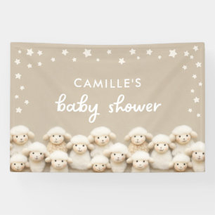 Süßes kleines Lamm-Baby-Party Banner