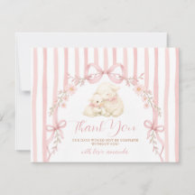 Süßes kleines Lamm-Baby-Shower-Rosa-Bogen-Streifen