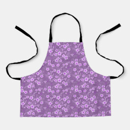 Süßes kleines lila Blumen-Sommer-Muster Schürze