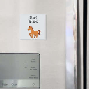 Süßes kleines Pferd mit individuellem Namen Magnet