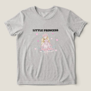 Süßes kleines Prinzessin-T-Shirt für Mädchen Ros Tri-Blend Shirt