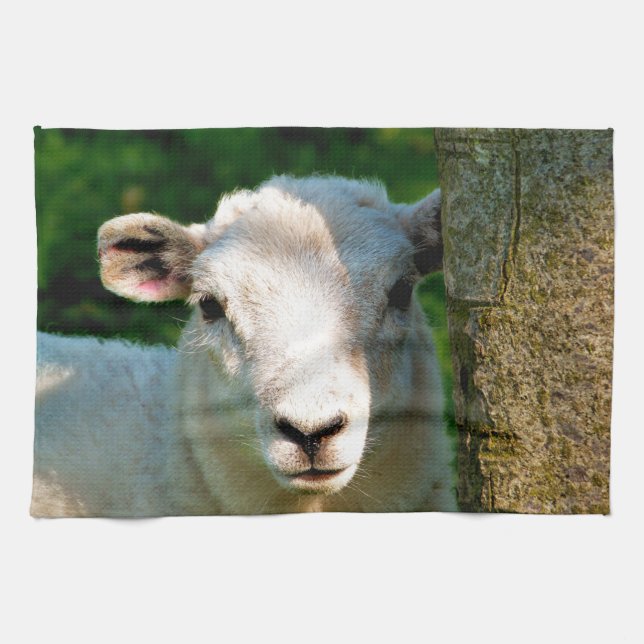 SÜSSES KLEINES SCHAF GESCHIRRTUCH (Horizontal)