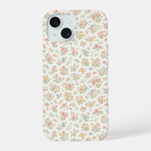 Süßes kleines verrücktes Blumenmuster nahtlos iPhone 15 Hülle